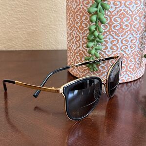 MICHAEL KORS ADRIANNA GOLD METAL FRAME SUNGLASSES WITH PRESCRIPTION LENSES